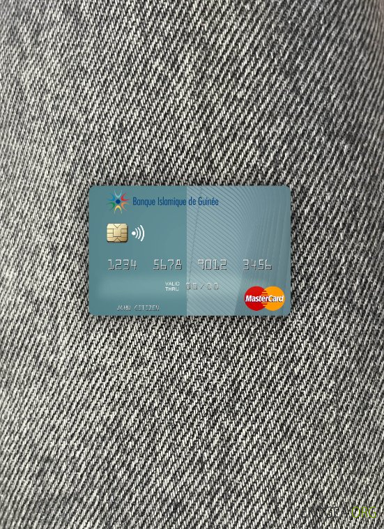 Guinée Banque Islmaique de Guinée mastercard photolook recto